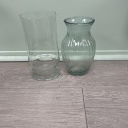 Crystal Clear Glass Vases Sold Together Or Separately