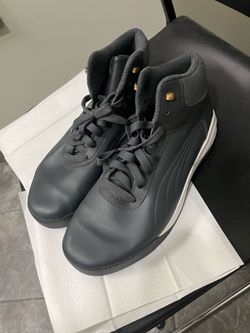 Men’s Shoes Size 12 - Very Nice Charcoal Gray, Puma High Top Sneakers, In Good Condition !!