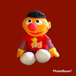 Sesame Street Hasbro Talking Ernie Plush Doll 