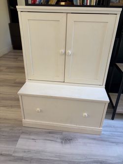 Pottery barn White Cameron cabinet