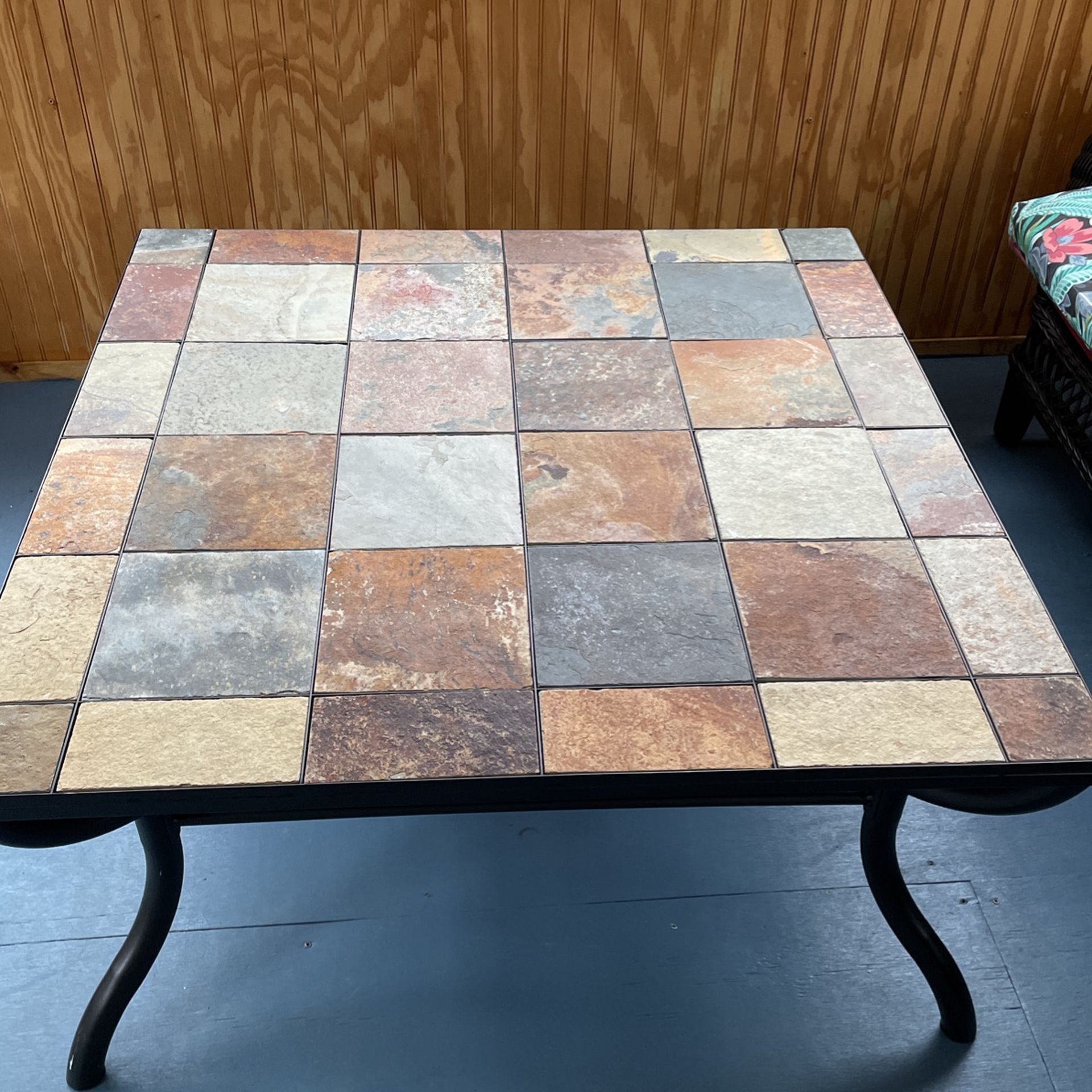 Square Slate Tile  Table