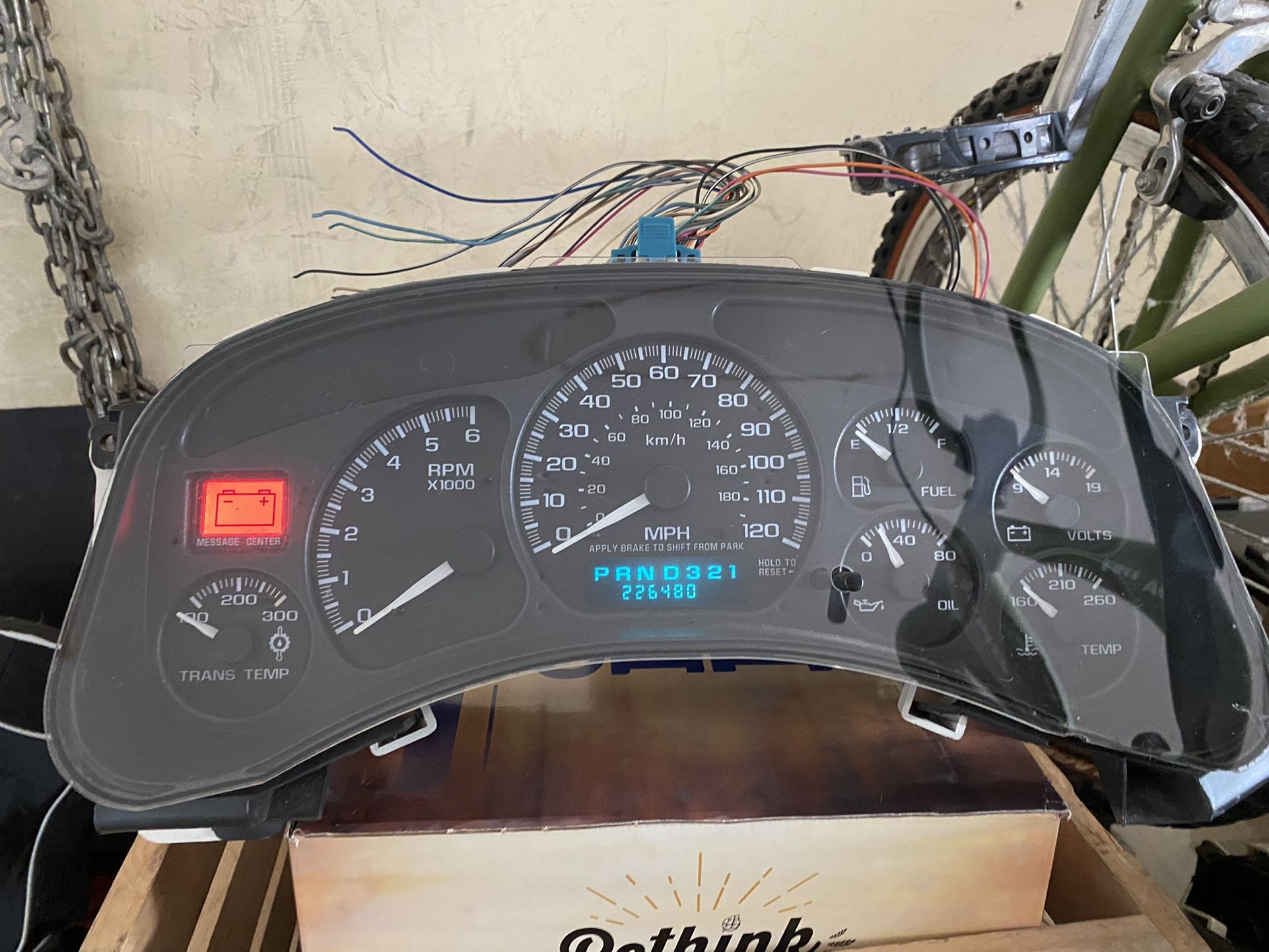 2002 Yukon Denali Instrument Cluster Trans Temp Gauge Speedometer Tahoe Yukon Suburban Silverado Sierra