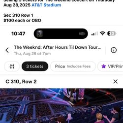 the Weeknd concert tickets