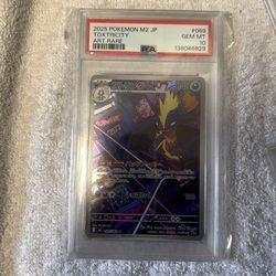 PSA 10 2025 Pokemon Japanese M2 Toxtricity Art Rare 089/080