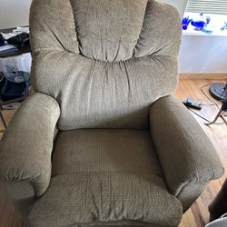 Tan Recliner/ Rocking Chair 