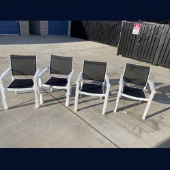 Brand New 4 Aluminum Patio Chairs For $180