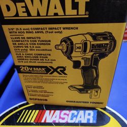 DEWALT XR20V BRUSHLESS 3/8” COMPACT IMPACT WRENCH #DCF890B (( Tool Only))read Description Below 