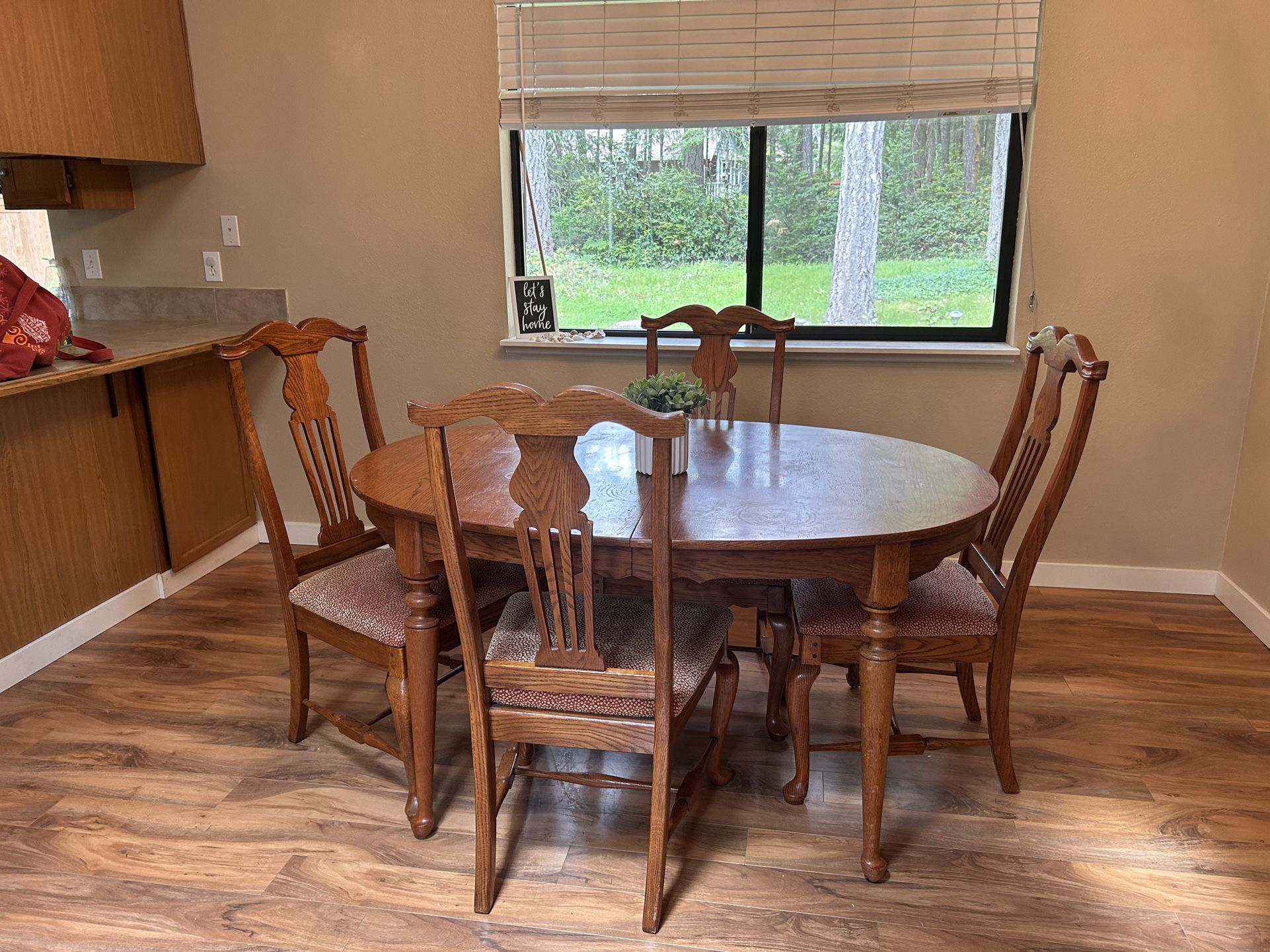 Solid Wood Dining Table And Chairs
