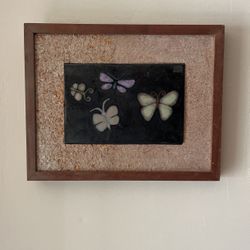 Butterfly tile painting