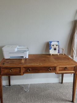 Wooden Desk (Pine paneling)