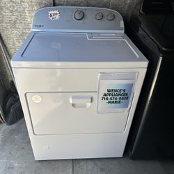 WHITE WHIRLPOOL GAS DRYER