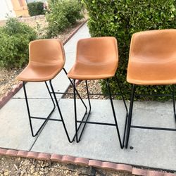 Set Of 3, 30” Barstools