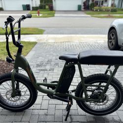ELECTRIC BIKE ROAD POWER BIKES GREEN (used only once)
