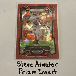 Steve Atwater Denver Broncos Hall of Fame Safety Prizm Short Print Insert Card. 