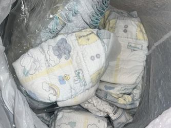 Bag Of Opened Size 2 Diapers 