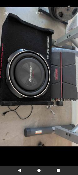 Pioneer sub and amp