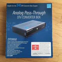 Digital Stream Analog Pass-Through DTV Converter Box