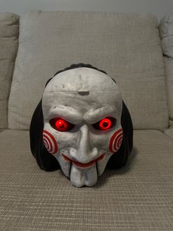 SAW X Jigsaw Billy LED Light Up Eyes Cinemark Popcorn Bucket collectible, never used