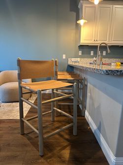 Leather counter stools