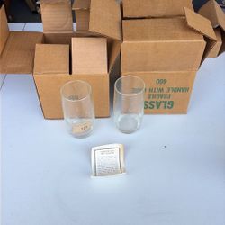 Princess House Heritage Crystal Etched Drinking Glasses