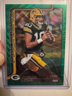 Topps chrome Jordan Love  green /99