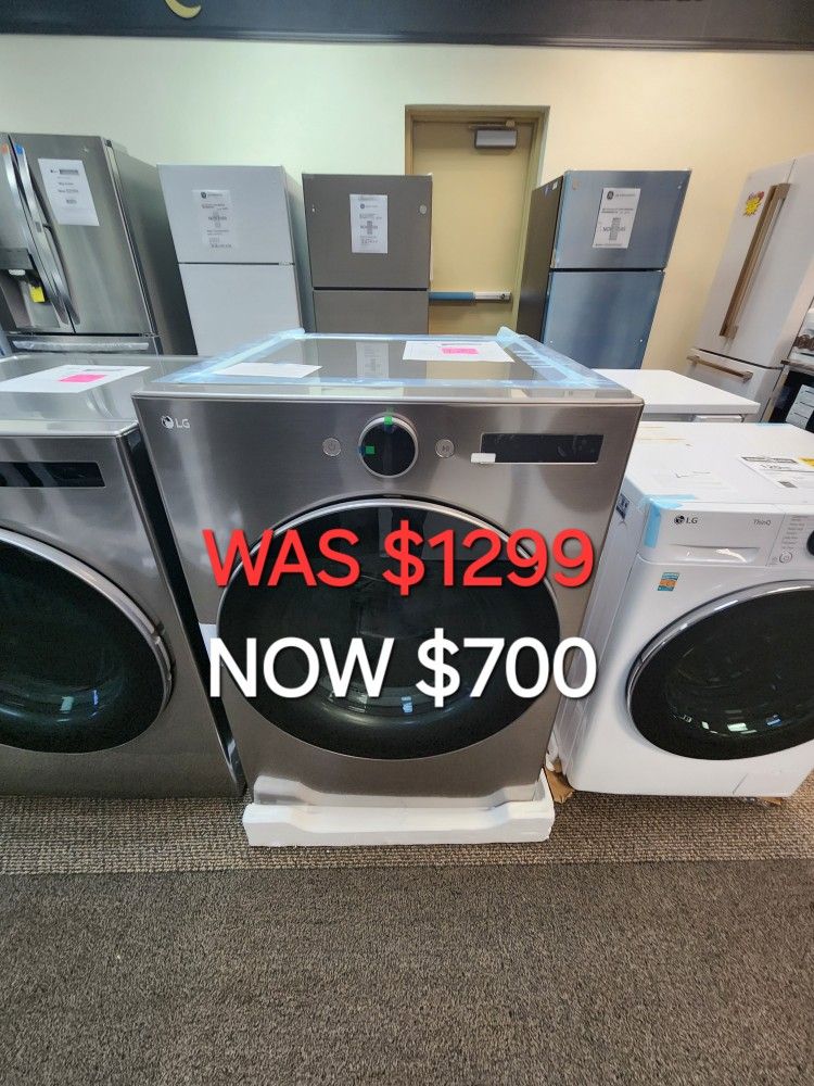 7.4 Cu. Ft. Ultra Large Electric Dryer With Sensor Dry, Turbo Steam