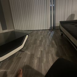 Black And White Sofa Set W Table