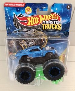 Hot Wheels Monster Trucks Die-Cast 1:64 Scale Vehicle - 1970 Dodge Charger R/T Totally Tooned