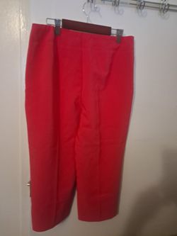 PinkCropped Wide-Leg Pants