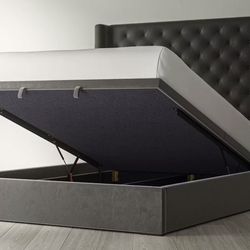 New! Queen Amalfi Storage Bed Frame Headboard Set *delivery*