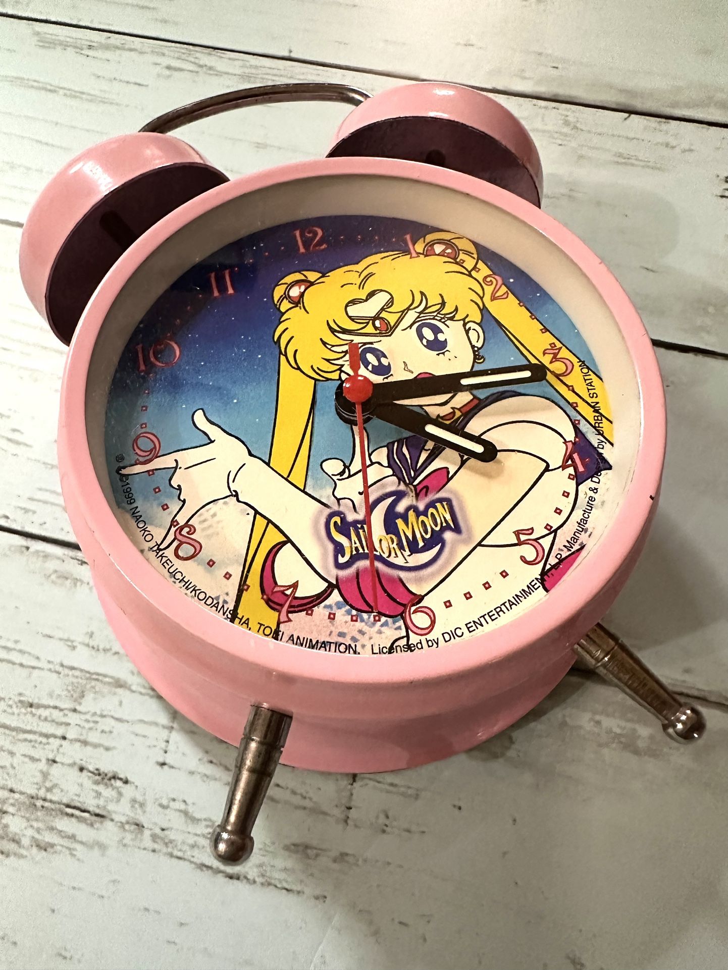 Vintage Sailor Moon analog alarm clock ‘99