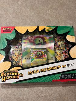 POKEMON TCG MEGA EVOLUTION ASCENDED HEROES MEGA MEGANIUM EX BOX FACTORY SEALED