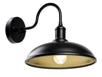 Gooseneck Barn Light Outdoor,Exterior Lighting Fixtures Wall Sconce,Anti-Rust Farmhouse Exterior Wall Mount Vintage Porch Light for Patio,Backyard,Gar