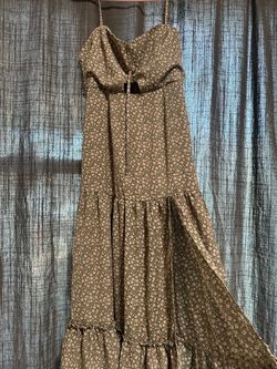 Floral Maxi Dress with Ruffle Hem