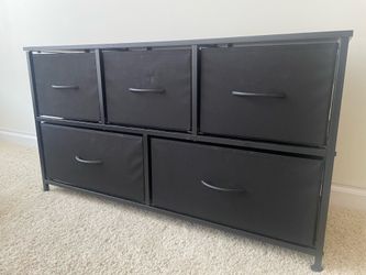 Dresser with fabric drawers (2)