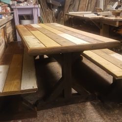 Large Three-piece Outdoor Table Set