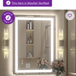 Lit Up Bathroom Mirror 30x24”