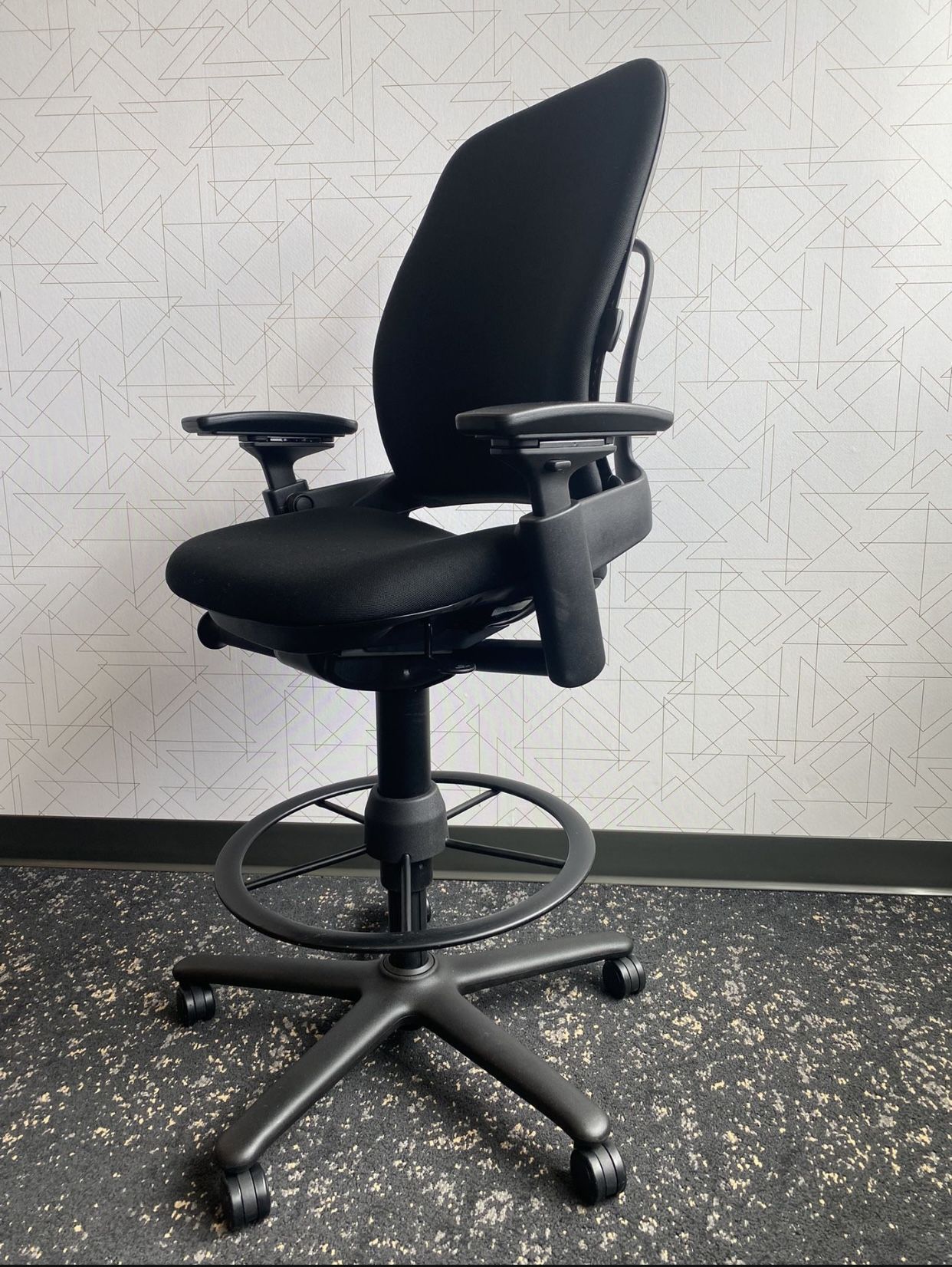 Steelcase Leap V2 Fully Adjustable Drafting Chair/work Stool