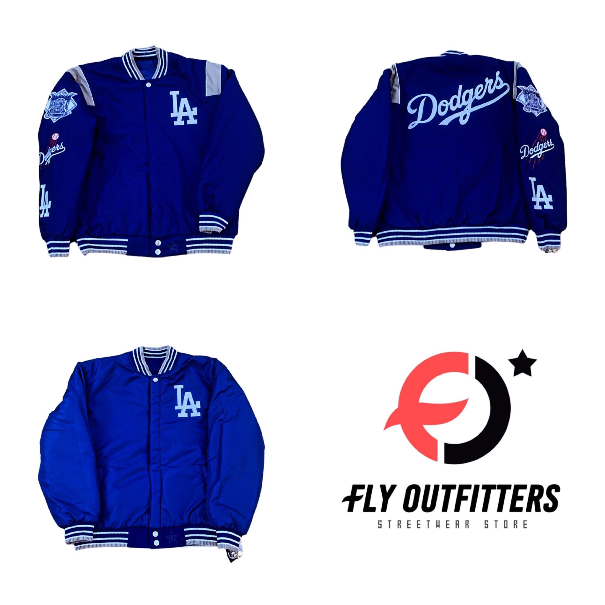 JH JHDESIGN MLB Dodgers Los Angeles Dodgers JH Design Reversible