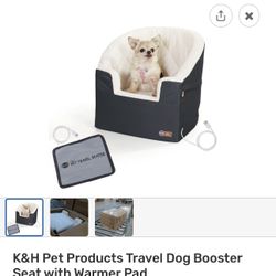 Dog Car Travel Seat With Warmer 