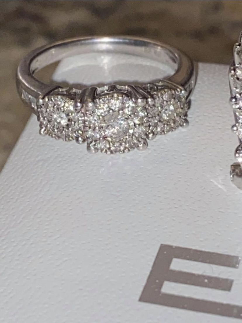 Effy 14k Diamond Cluster Ring 
