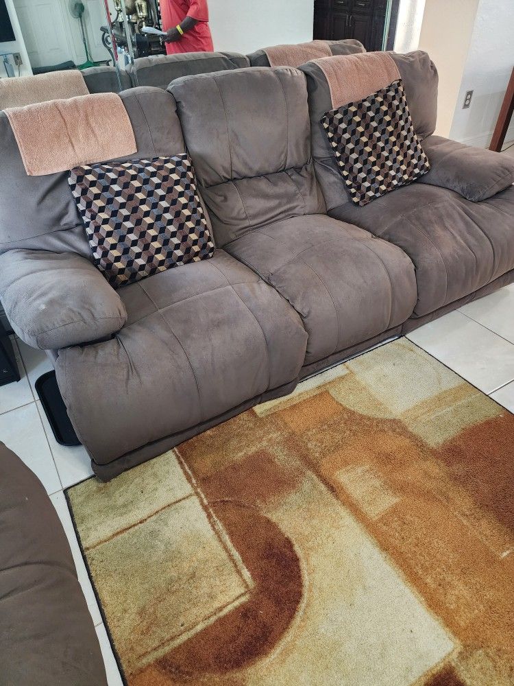 2 Piece Sofa Set (Taupe)