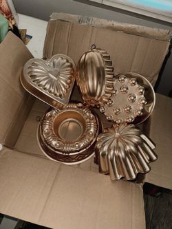 Vintage Copper Bundt Pans