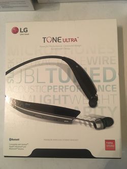 Lg bluetooth headset with Jbl speaker earbuds