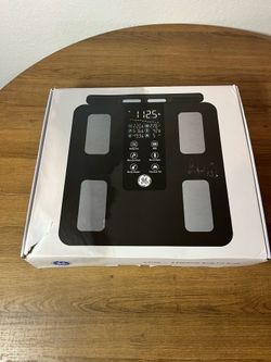 NEW GE Smart Body Fat Scale Bluetooth Digital Bathroom Scale 400 lb BMI & Body Composition