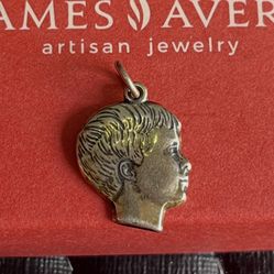 James Avery 925 Sterling Silver Boy Profile Charm