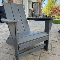 Set of Five Modern Adirondack Chair (Slate Grey)