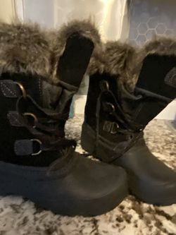 Snow Boots, Fur Lined, Rubber Souled, Boots