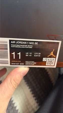 Jordan 1 Phantom White Mids