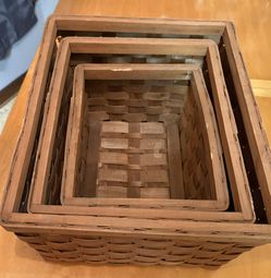 3-piece Square Stacking Baskets